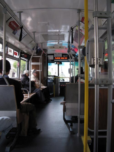 Muni bus interior